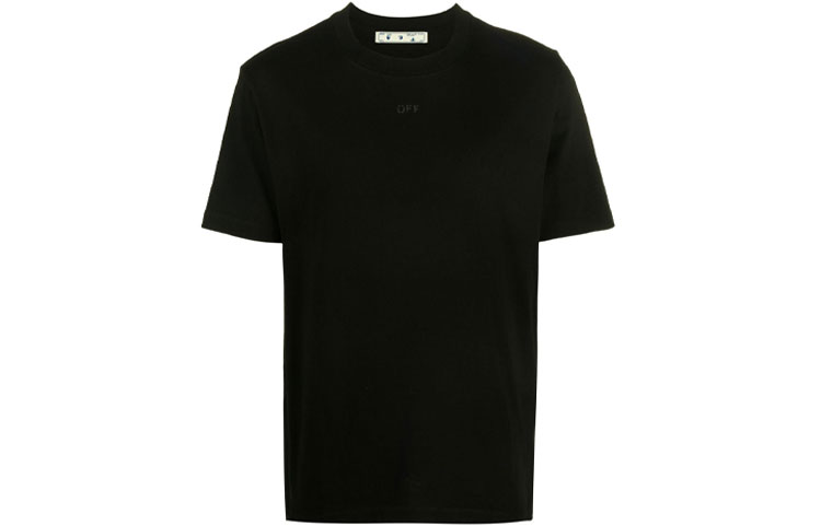 OFF-WHITE FW21 Arrow Graphic Black Crewneck T-Shirt Regular Fit OMAA027F21JER0071010 圖 2