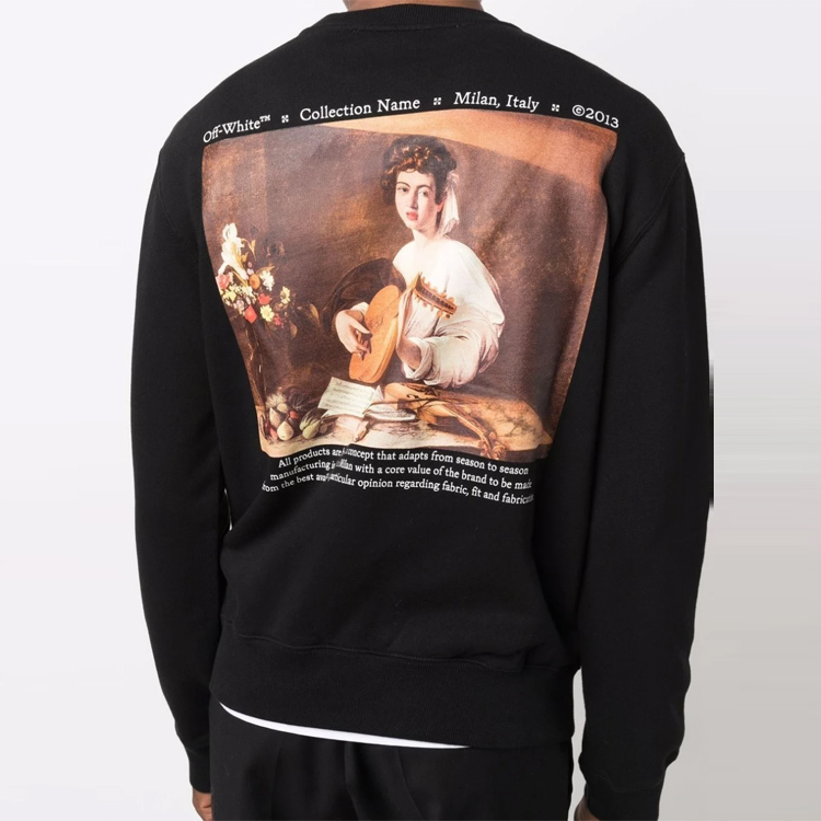 OFF-WHITE FW21 Arrow Graphic Hoodie Black OMBA025F21FLE0081084 圖 4