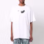 Lookbook OFF-WHITE FW21 Kaos Oversized Panah Grafis Putih Lengan Pendek OMAA038F21JER0080110