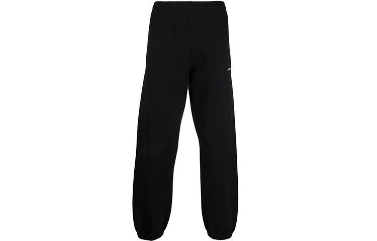 OFF-WHITE FW21 Arrow Logo Knit Sweatpants Black Casualwear OMCH029F21FLE0031084