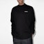 Shop OFF-WHITE FW21 箭头标志长袖宽松版型黑色T恤 OMAB032C99JER0011001