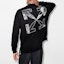 Purchase OFF-WHITE FW21 箭头标志长袖宽松版型黑色T恤 OMAB032C99JER0011001