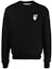 Buy Sudadera Negra Manga Larga OFF-WHITE FW21 con Logo Flecha Regular Fit. OMBA025F21FLE0061084