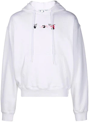 OFF-WHITE FW21 箭头标志印花连帽衫 白色套头衫. OMBB037F21FLE0150132 Buy OFF-WHITE FW21 箭头标志印花连帽衫 白色套头衫. OMBB037F21FLE0150132