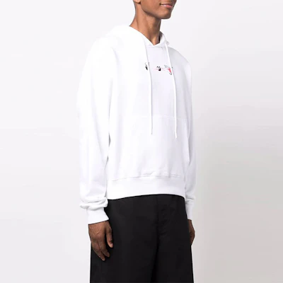 OFF-WHITE FW21 箭头标志印花连帽衫 白色套头衫. OMBB037F21FLE0150132 Purchase OFF-WHITE FW21 箭头标志印花连帽衫 白色套头衫. OMBB037F21FLE0150132