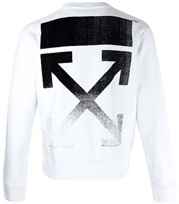 오프화이트 FW21 화살 프린트 크루넥 스웨트셔츠 화이트 루즈핏 OMBA025F21FLE0060110 Lookbook 오프화이트 FW21 화살 프린트 크루넥 스웨트셔츠 화이트 루즈핏 OMBA025F21FLE0060110
