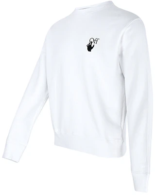 오프화이트 FW21 화살 프린트 크루넥 스웨트셔츠 화이트 루즈핏 OMBA025F21FLE0060110 Shop 오프화이트 FW21 화살 프린트 크루넥 스웨트셔츠 화이트 루즈핏 OMBA025F21FLE0060110