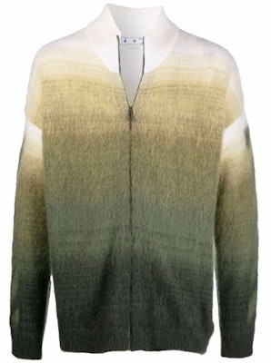 오프화이트 FW21 애로우 집업 가디건 스웨터. OMHF032F21KNI0015555 Order 오프화이트 FW21 애로우 집업 가디건 스웨터. OMHF032F21KNI0015555