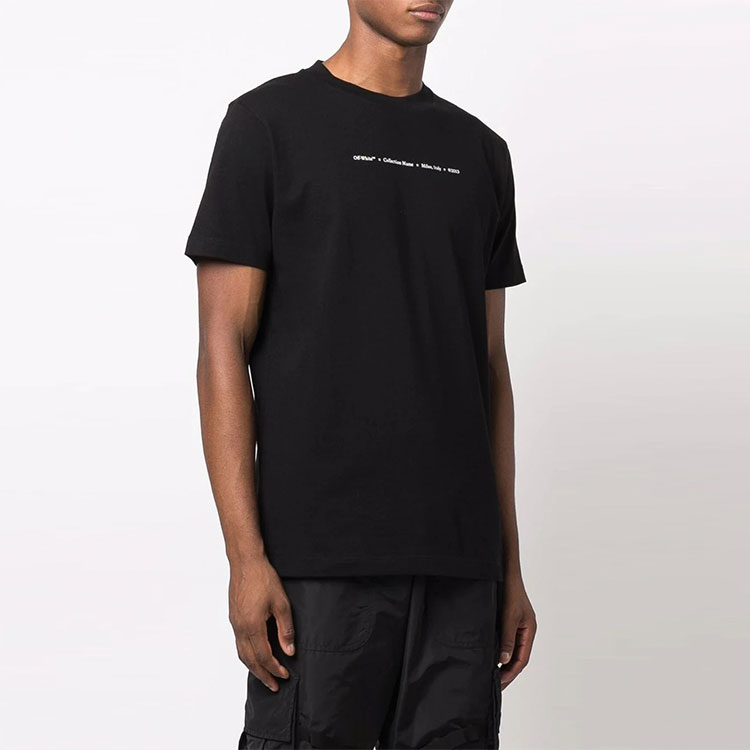 OFF-WHITE FW21 Arrows Graphic Logo Black T-Shirt Mens Regular Fit. OMAA027F21JER0101084 圖 5