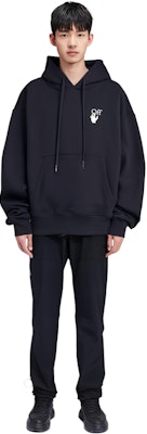 OFF-WHITE FW21 Arrows Logo Graphic Oversized Hoodie Black Menswear OMBB037F21FLE0051084 Sizing OFF-WHITE FW21 Arrows Logo Graphic Oversized Hoodie Black Menswear OMBB037F21FLE0051084