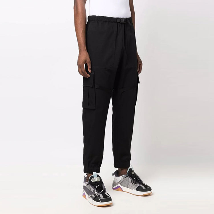 OFF-WHITE FW21 Black Casual Cargo Jogger Pants OMCF004F21FAB0011010 圖 4