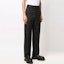 Shop Pantalones Rectos Negros Relajados OFF-WHITE FW21 de Tela a Cuadros Grabada OMCA190F21FAB0051000