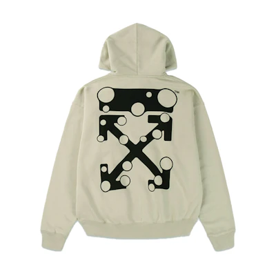 OFF-WHITE FW21 Bubble Arrow Hoodie Light Khaki OMBB085F21FLE0111710