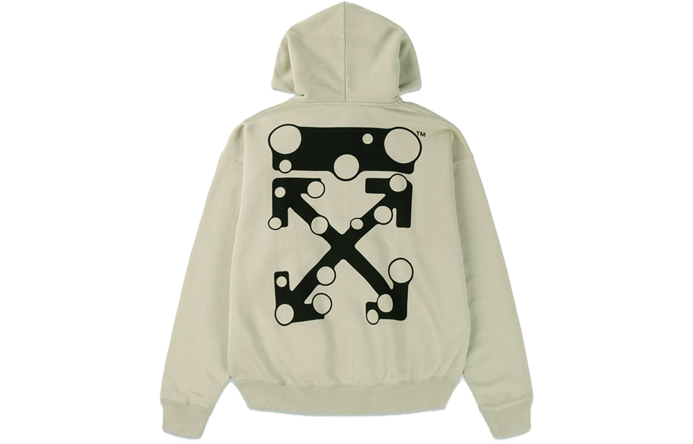 OFF-WHITE FW21 Bubble Arrow Hoodie Light Khaki OMBB085F21FLE0111710 圖 2