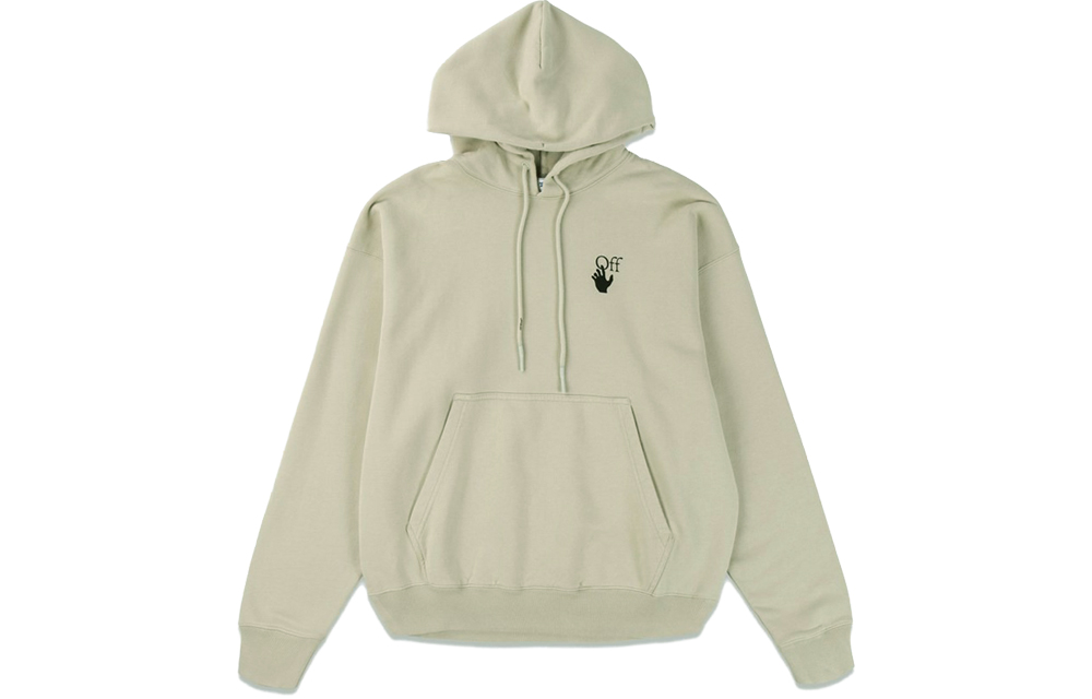 OFF-WHITE FW21 Bubble Arrow Hoodie Light Khaki OMBB085F21FLE0111710 圖 3