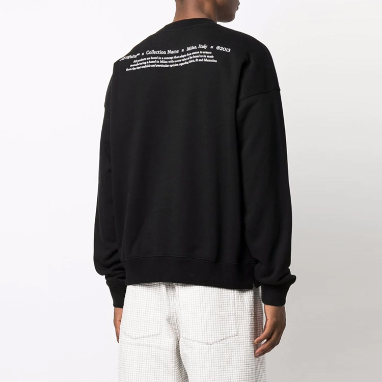 OFF-WHITE FW21 Caravaggio Graphic Hoodie Black . OMBA054F21FLE0101084 圖 5