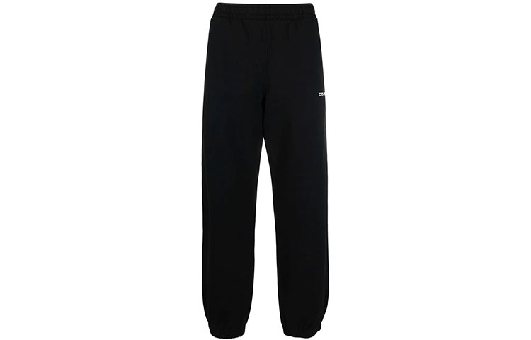 OFF-WHITE FW21 Caravaggio Painting Black Jogger Sweatpants Men OMCH029C99FLE0041001