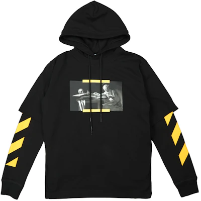 Off-White FW21 Caravaggio Painting Graphic Hoodie Black OMBB087F21FLE0061084 Order Off-White FW21 Caravaggio Painting Graphic Hoodie Black OMBB087F21FLE0061084