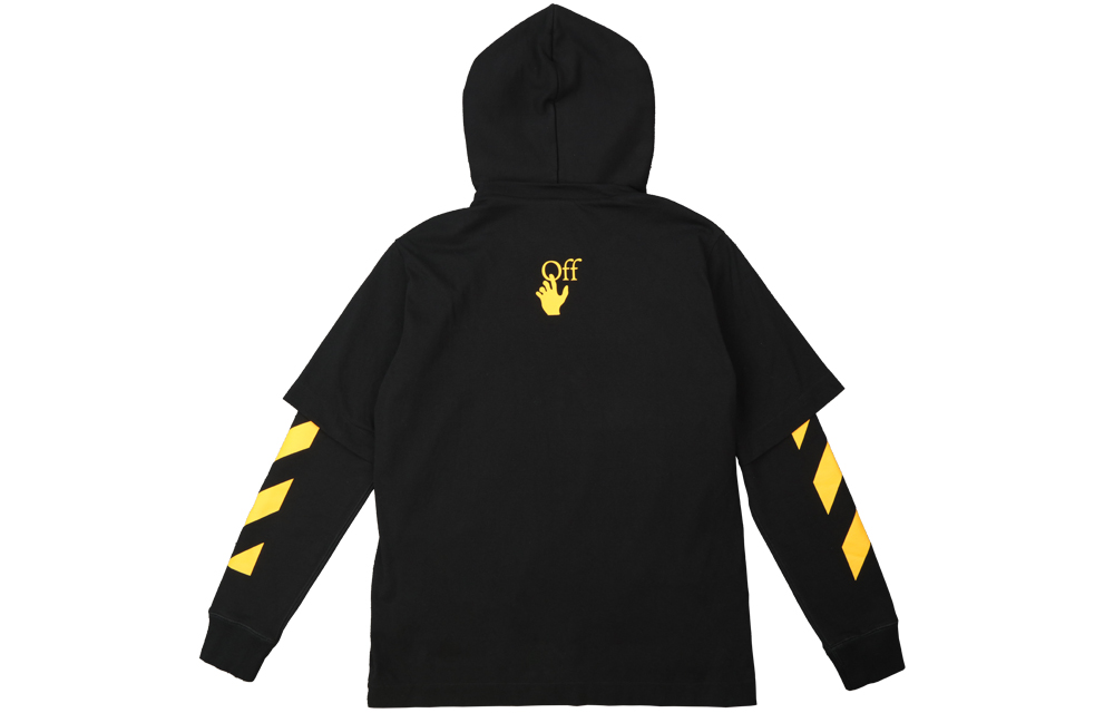 Lookbook Off-White FW21 Caravaggio Painting Graphic Hoodie Black OMBB087F21FLE0061084