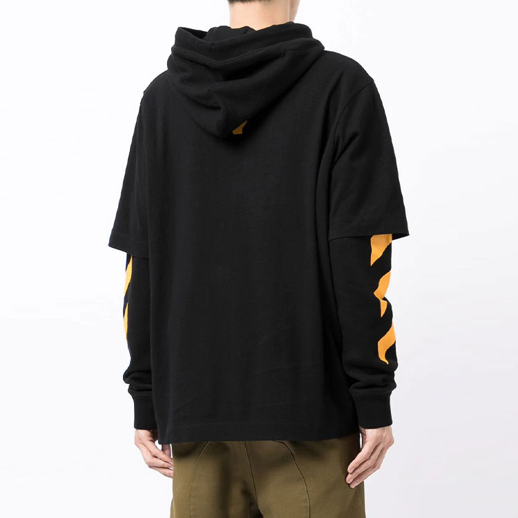 Details for Off-White FW21 Caravaggio Painting Graphic Hoodie Black OMBB087F21FLE0061084