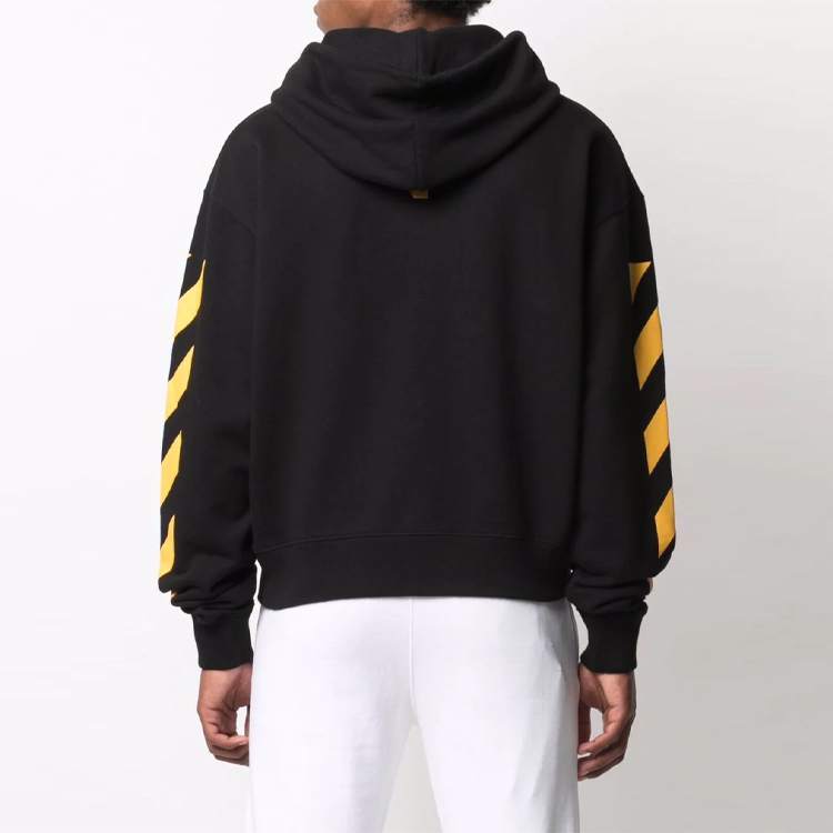 OFF-WHITE FW21 Caravaggio Painting Print Black Hoodie Unisex Loose Fit. OMBB037F21FLE0111084 圖 5