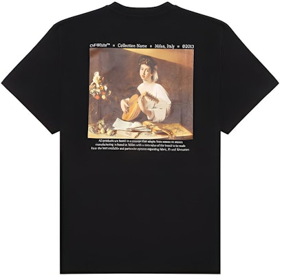 OFF-WHITE FW21 Caravaggio 短袖T恤 黑色 男款 OMAA038F21JER0061084 Buy OFF-WHITE FW21 Caravaggio 短袖T恤 黑色 男款 OMAA038F21JER0061084