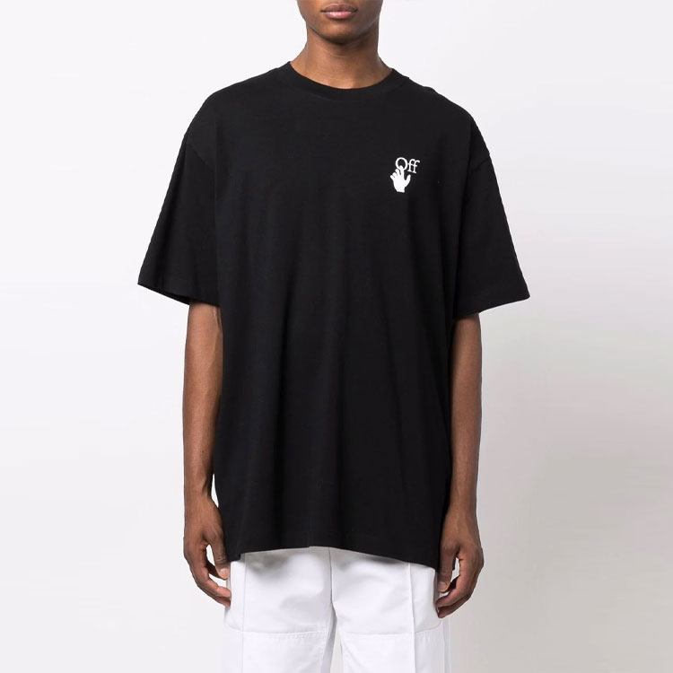 Purchase OFF-WHITE FW21 Caravaggio 短袖T恤 黑色 男款 OMAA038F21JER0061084