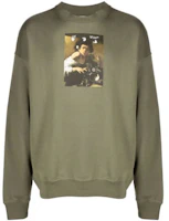 Off-White FW21 Caravaggio Print Green Oversized Sweatshirt () OMBA054F21FLE0105584 Off-White FW21 Caravaggio Print Green Oversized Sweatshirt () OMBA054F21FLE0105584
