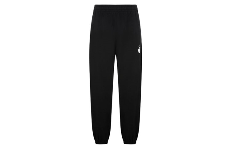Order Pantalones Joggers Negros OFF-WHITE FW21 Logo Letra Color Hombre. OMCH029R21FLE0011032-1