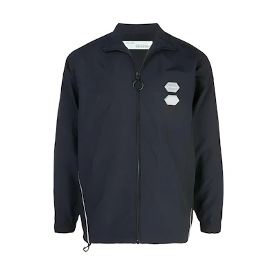 OFF-WHITE FW21 Full-Zip Plain Slim-Fit Long-Sleeve Jacket Men OMBD010R19C010211000