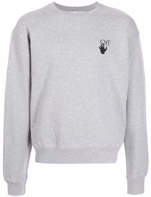 Off-White FW21 Sweater Kelabu Cetakan Logo Lengan Panjang Relaxed Fit OMBA025F21FLE0060810 Buy Off-White FW21 Sweater Kelabu Cetakan Logo Lengan Panjang Relaxed Fit OMBA025F21FLE0060810