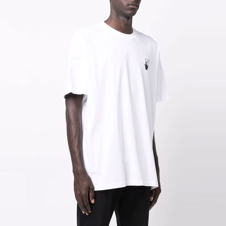Purchase OFF-WHITE FW21 箭頭標誌寬鬆版型白色短袖T恤 OMAA038F21JER0020184