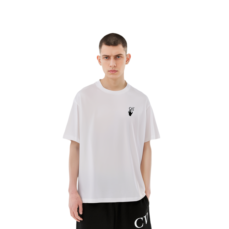 Details for OFF-WHITE FW21 箭頭標誌寬鬆版型白色短袖T恤 OMAA038F21JER0020184