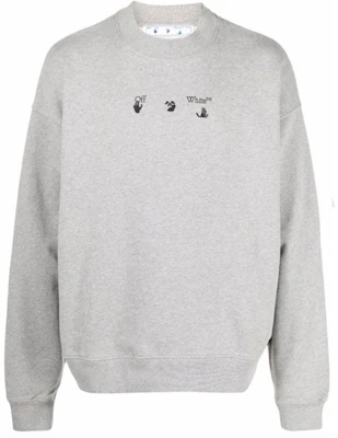오프화이트 FW21 로고 크루넥 풀오버 스웨트셔츠 루즈핏 그레이 OMBA054F21FLE0140810 Buy 오프화이트 FW21 로고 크루넥 풀오버 스웨트셔츠 루즈핏 그레이 OMBA054F21FLE0140810