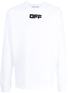OFF-WHITE FW21 Logo Print Putih Oversized Long Sleeve Sweatshirt. OMAB064F21JER0050110 Order OFF-WHITE FW21 Logo Print Putih Oversized Long Sleeve Sweatshirt. OMAB064F21JER0050110