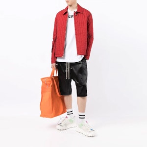 OFF-WHITE FW21 Logo Print Putih Oversized Long Sleeve Sweatshirt. OMAB064F21JER0050110 Lookbook OFF-WHITE FW21 Logo Print Putih Oversized Long Sleeve Sweatshirt. OMAB064F21JER0050110