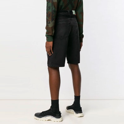 오프화이트 FW21 미드라이즈 지퍼 심 반바지 블랙 레귤러 핏 OMYC002R198120321088 Purchase 오프화이트 FW21 미드라이즈 지퍼 심 반바지 블랙 레귤러 핏 OMYC002R198120321088