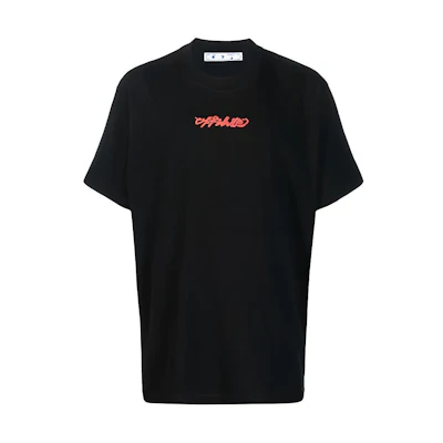 OFF-WHITE FW21 Oversized Arrow Logo Graphic Tee Black Shirt OMAA038F21JER0041084