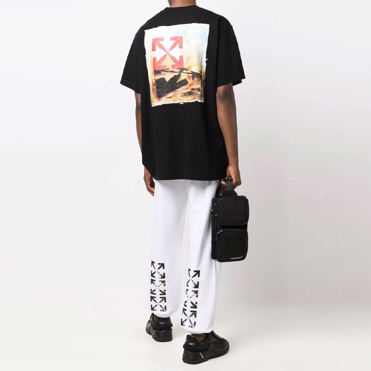 OFF-WHITE FW21 Oversized Arrow Logo Graphic Tee Black Shirt OMAA038F21JER0041084 圖 3