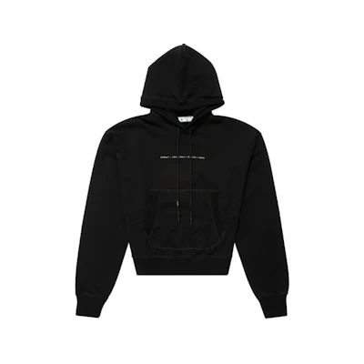 OFF-WHITE FW21 Painted Arrows Hoodie Regular Fit Black Men’s. OMBB073F21FLE0011084
