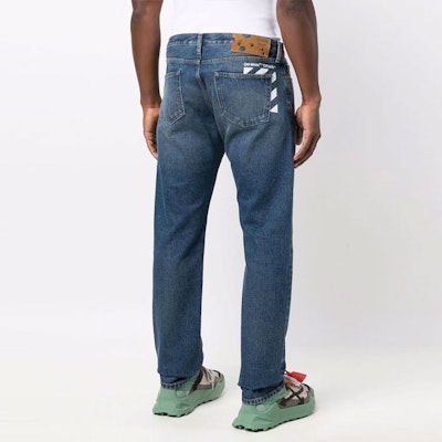 OFF-WHITE 2021秋冬锥形休闲牛仔裤 蓝色 OMYA102F21DEN0074501 Purchase OFF-WHITE 2021秋冬锥形休闲牛仔裤 蓝色 OMYA102F21DEN0074501