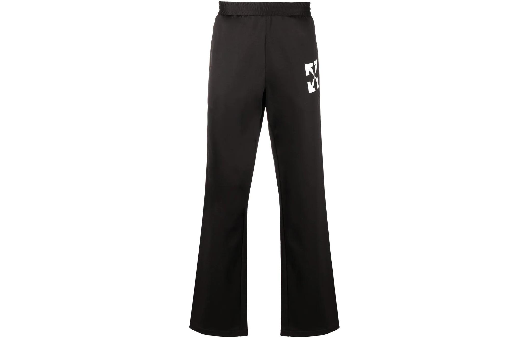 Order OFF-WHITE FW22  Black Casual Arrow Graphic Sweatpants OMCJ018C99FAB0021001