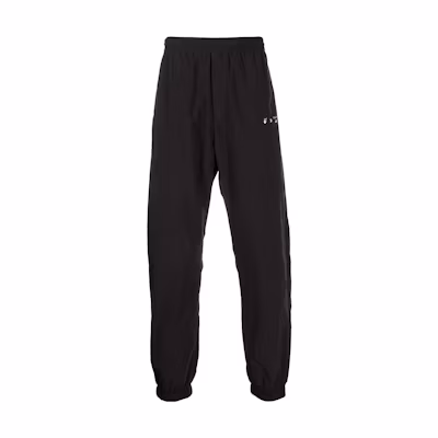 OFF-WHITE FW22 Black Logo Print Jogger Knit Sweatpants OMCA226C99FAB0011001