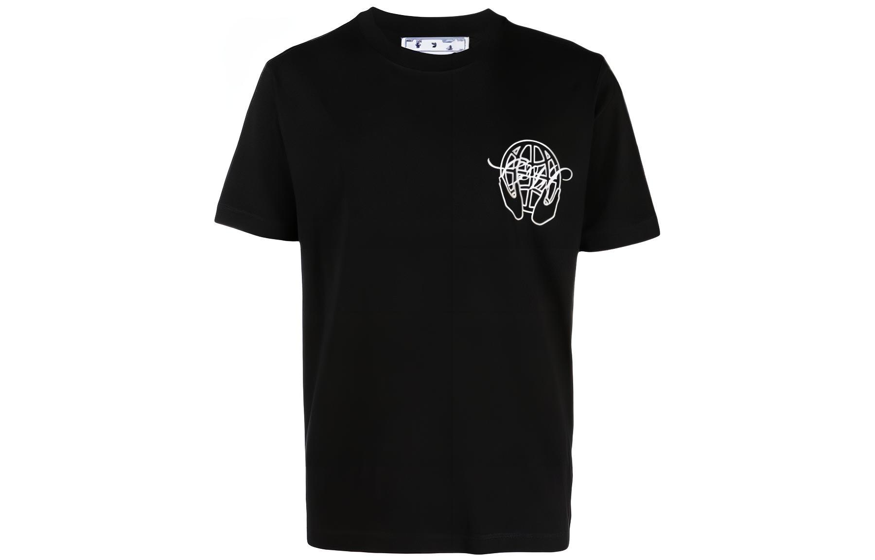 Buy OFF-WHITE FW22  Black Regular Arrow Logo Graphic Print T-Shirt OMAA027S23JER0071001