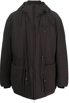 OFF-WHITE FW22 Logo Patch Oversized Jacket Brown Long Sleeve Outerwear OMED056F22FAB0011000 Buy OFF-WHITE FW22 Logo Patch Oversized Jacket Brown Long Sleeve Outerwear OMED056F22FAB0011000