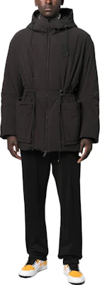 OFF-WHITE FW22 Logo Patch Oversized Jacket Brown Long Sleeve Outerwear OMED056F22FAB0011000 Lookbook OFF-WHITE FW22 Logo Patch Oversized Jacket Brown Long Sleeve Outerwear OMED056F22FAB0011000