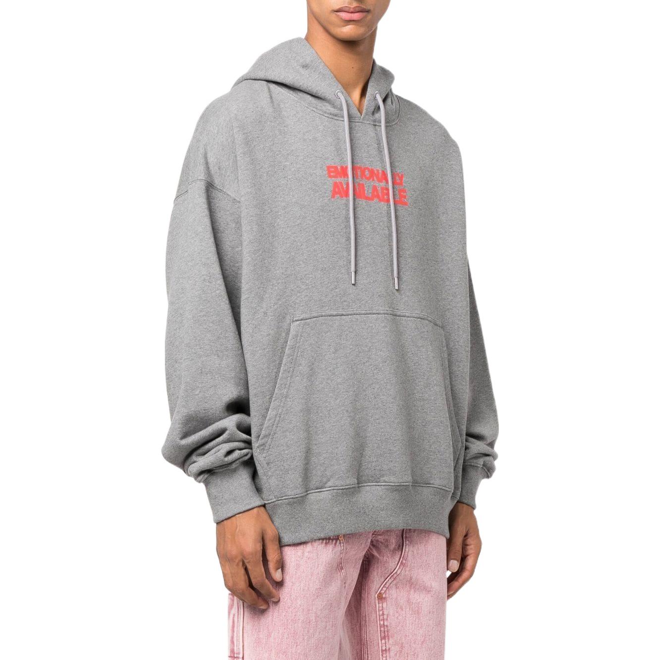 Purchase OFF-WHITE FW22 Arrow Graphic Print Hoodie Grey  Oversized Fit. OMBB085F22FLE0070825