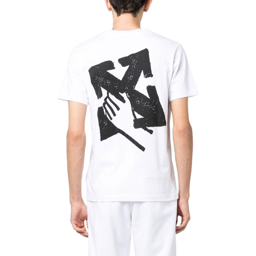 OFF-WHITE FW22 Arrow Logo Graphic Short Sleeve T-Shirt White Mens. OMAA027S23JER0070110 圖 4