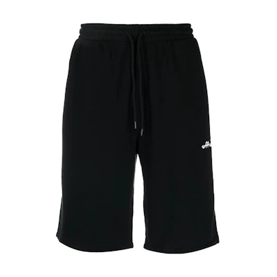 OFF-WHITE FW22 Arrow Print Drawstring Shorts Black Loose Fit OMCI013F22FLE0021001