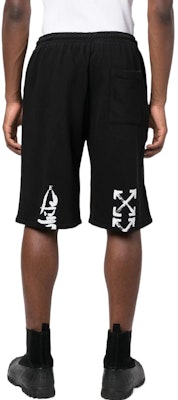 OFF-WHITE FW22 Arrow Print Seluar Pendek Hitam Loose Fit. OMCI013F22FLE0021001 Shop OFF-WHITE FW22 Arrow Print Seluar Pendek Hitam Loose Fit. OMCI013F22FLE0021001